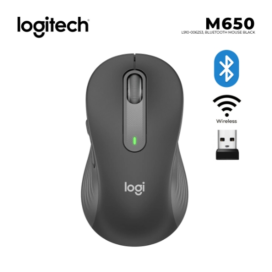Picture of BLUETOOTH WIRELESS MOUSE LOGITECH M650 L910-006253 (M Size) BLACK