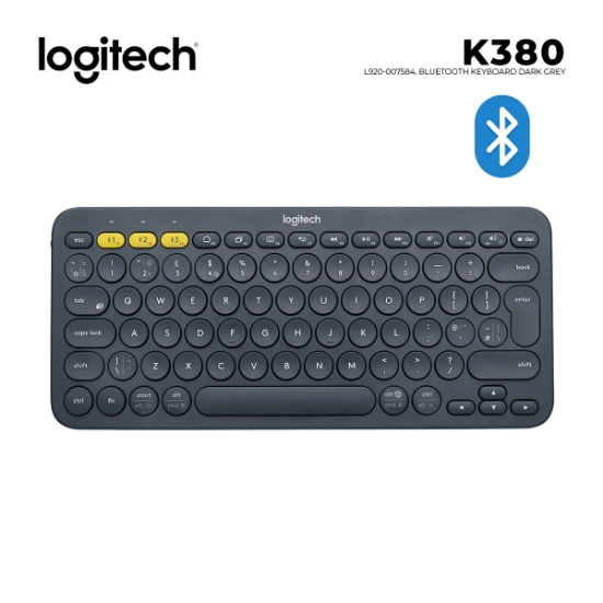 Picture of BLUETOOTH KEYBOARD LOGITECH K380 L920-007584 DARK GREY