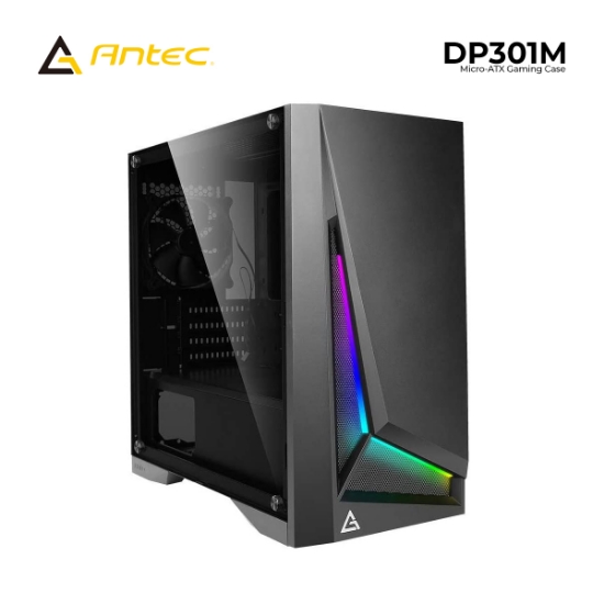 სურათი ქეისი Antec DP301M Micro-ATX Glass Black