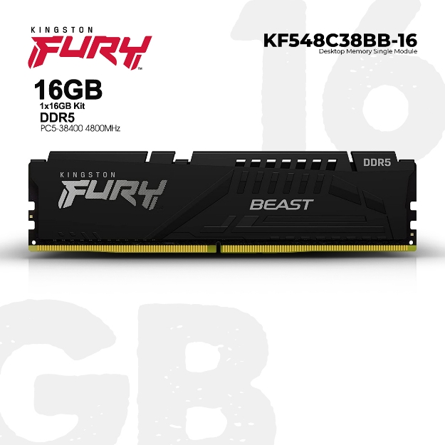 Picture of MEMORY Kingston Fury Beast KF548C38BB-16 16GB 4800MHz DDR5