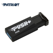 სურათი USB3.2 ფლეშ მეხსიერება PATRIOT PUSH+ PSF64GPSHB32U 64GB BLACK