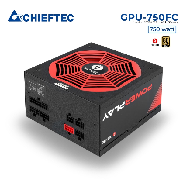 Picture of POWER SUPPLY Chieftec Chieftronic PowerPlay GPU-750FC 750W 80PLUS GOLD FULL MODULAR
