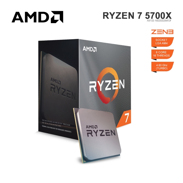 Picture of Processor AMD Ryzen 7 5700X AM100-100000926WOF 32MB CACHE 4.60GHZ BOX