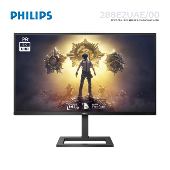 Picture of MONITOR Philips E-LINE 288E2UAE/00 28" 4K UHD IPS WLED 60HZ 1MS BLACK