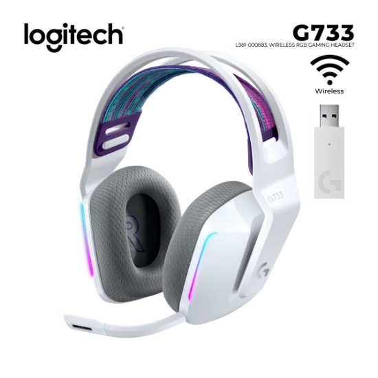 Picture of Wireless RGB GAMING Headset LOGITECH G733 L981-000883 WHITE