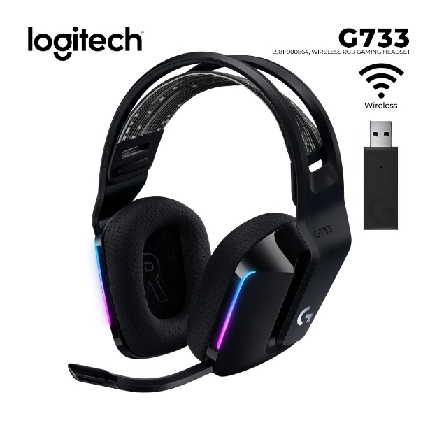 Picture of WIRELESS RGB GAMING Headset LOGITECH G733 L981-000864 BLACK