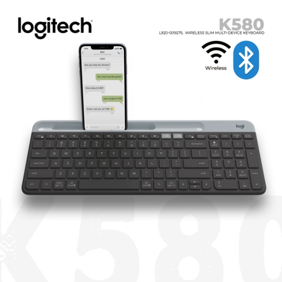Picture of WIRELESS BLUETOOTH Keyboard LOGITECH K580 L920-009275