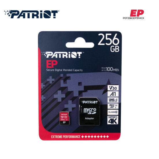 Picture of Memory Card PATRIOT PEF256GEP31MCX 256GB EP SERIES MICRO SDXC V30