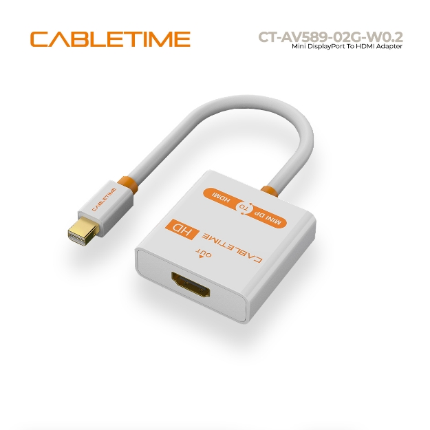 Picture of Adapter CABLETIME CT-AV589-02G-W0.2 Mini Display to HDMI White