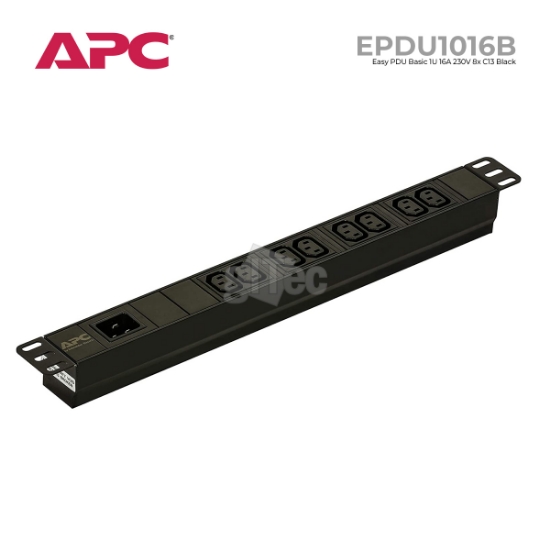 Picture of APC EPDU1016B RACK PDU BASIC 1U 16A 1X C20 8X C13