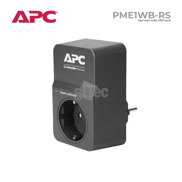 Picture of Surge Master APC PM1WB-RS Essential 1 outlet 230V black