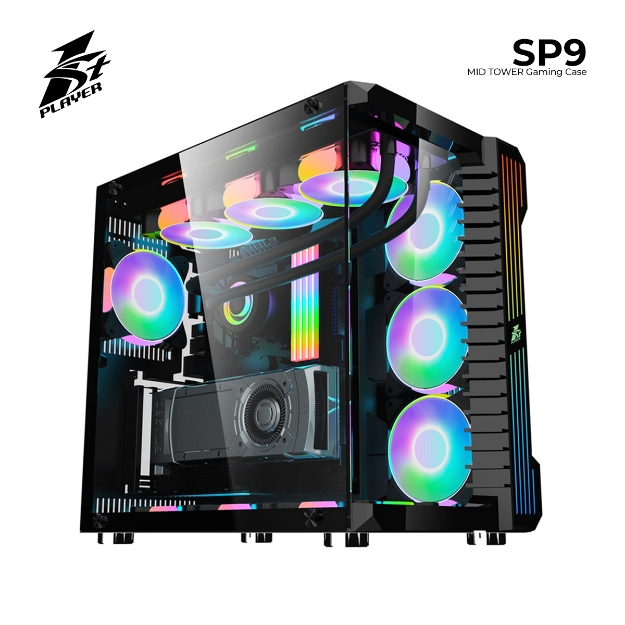 Picture of ქეისი 1STPLAYER STEAM PUNK SP9 MID TOWER BLACK