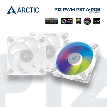 Show details for Case Cooler ARCTIC P12 PWM PST A-RGB ACFAN00258A WHITE Picture of Case Cooler ARCTIC P12 PWM PST A-RGB ACFAN00258A WHITE