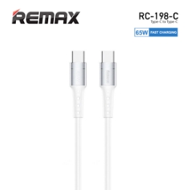 Picture of TYPE-C TO TYPE-C CABLE REMAX Chaining Series II RC-198-C 3.25A PD65W 1M WHITE