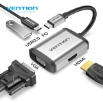 Picture of Type-C to VGA HDMI USB3.0 ADAPTER VENTION TFAHB