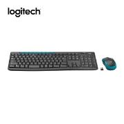 Picture of WIRELESS KEYBOARD MOUSE LOGITECH MK275 L920-008535 COMBO BLACK BLUE