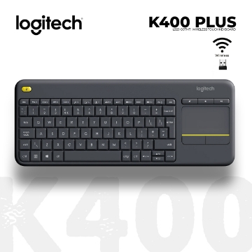 Show details for WIRELESS KEYBOARD LOGITECH K400 Plus L920-007147 BLACK Picture of WIRELESS KEYBOARD LOGITECH K400 Plus L920-007147 BLACK