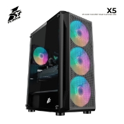 Picture of CASE 1STPLAYER X5 X5-3G6P-1G6 MIDI TOWER BLACK