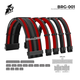 Picture of PSU EXTENSION CABLE 1STPLAYER BRG-001 Black & Red & Gray