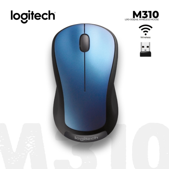 Picture of WIRELESS MOUSE LOGITECH M310 L910-005248 BLUE