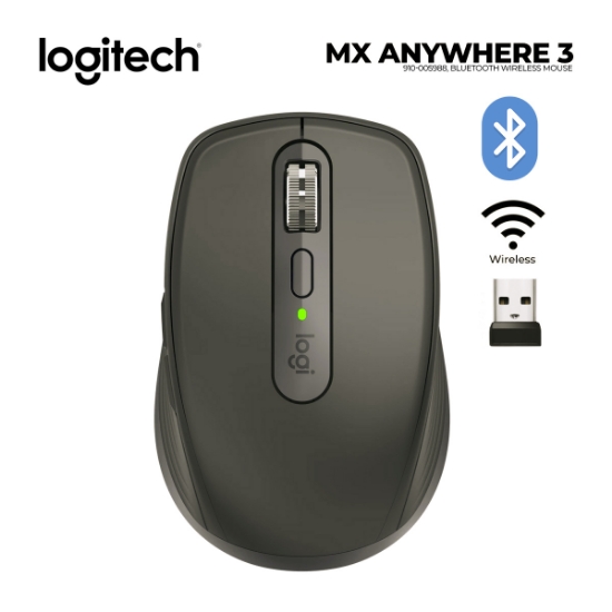 Picture of BLUETOOTH WIRELESS MOUSE LOGITECH MX ANYWHERE 3 L910-005988 GRAPHITE