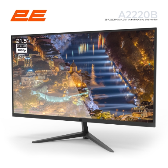 სურათი მონიტორი 2E A2220B 2E-A2220B-01.UA 21.5" VA FHD 75Hz 5ms BLACK