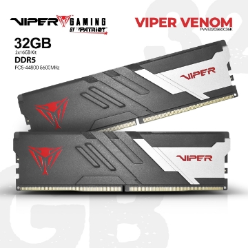 დეტალურის ჩვენება მეხსიერება PATRIOT VIPER VENOM PVV532G560C36K 32GB DDR5 5600MHZ სურათი მეხსიერება PATRIOT VIPER VENOM PVV532G560C36K 32GB DDR5 5600MHZ
