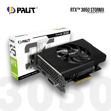 დეტალურის ჩვენება ვიდეო დაფა PALIT RTX 3050 StormX 8GB (NE63050018P1-1070F) GDDR6 128BIT სურათი ვიდეო დაფა PALIT RTX 3050 StormX 8GB (NE63050018P1-1070F) GDDR6 128BIT