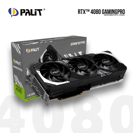 სურათი ვიდეო დაფა PALIT RTX 4080 GAMINGPRO 16GB (NED4080019T2-1032A) GDDR6X 256bit