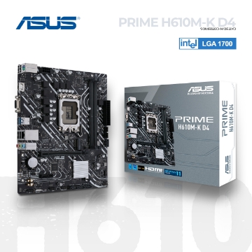 დეტალურის ჩვენება დედა დაფა ASUS PRIME H610M-K D4 90MB1A10-M0EAY0 LGA1700 DDR4 სურათი დედა დაფა ASUS PRIME H610M-K D4 90MB1A10-M0EAY0 LGA1700 DDR4