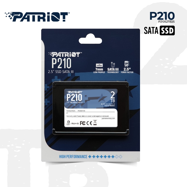 Picture of SSD Solid State Drive PATRIOT P210 2TB SSD P210S2TB25 SATA III
