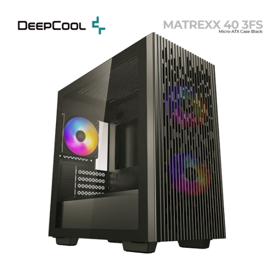 Picture of CASE DeepCool MATREXX 40 3FS Micro ATX Tower BLACK