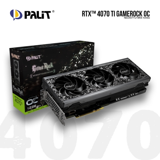 სურათი ვიდეო დაფა PALIT RTX 4070 TI GAMEROCK OC NED407TU19K9-1045G 12GB GDDR6X 192BIT