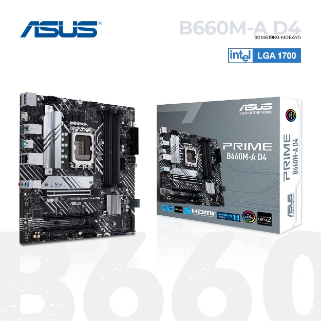 Picture of დედა დაფა ASUS PRIME B660M-A D4 90MB19K0-M0EAY0 1700