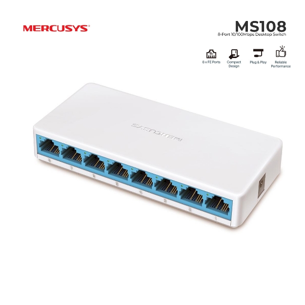 Picture of SWITCH MERCUSYS MS108 8-Port 10/100Mbps Fast Ethernet Switch