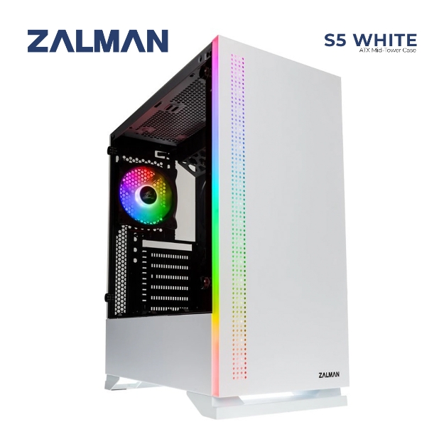 Picture of CASE ZALMAN S5 WHITE ATX Mid-Tower