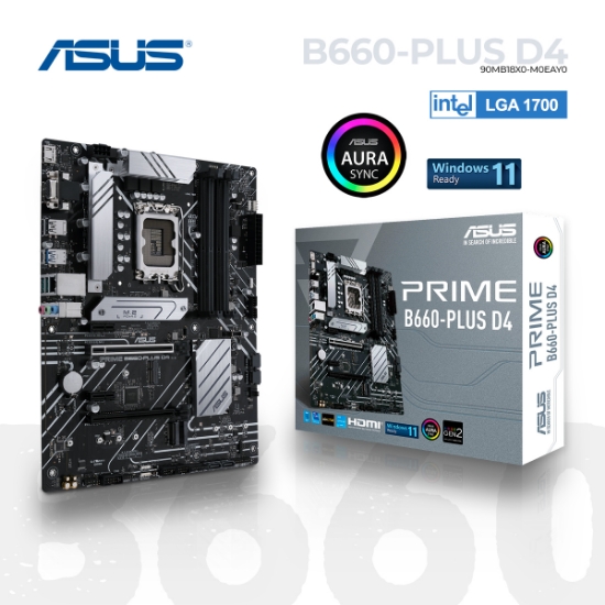 Picture of Mother Board ASUS PRIME B660-PLUS D4 90MB18X0-M0EAY0 LGA 1700