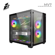 Picture of CASE 1STPLAYER MEGAVIEW MV7 MV7-BK Midi-Tower BLACK