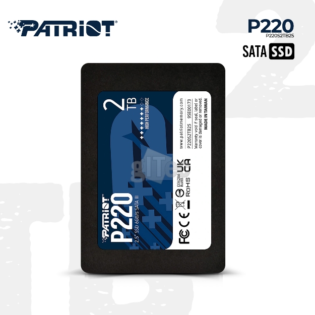 Picture of SSD ვინჩესტერი PATRIOT P220 P220S2TB25 2TB SATA III