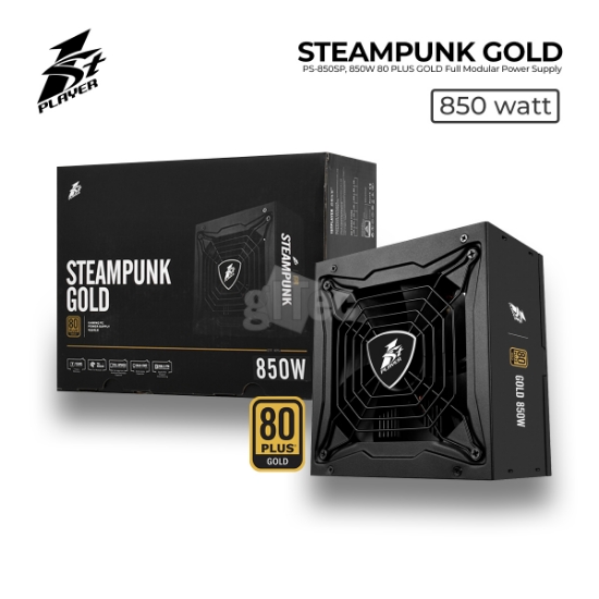 Picture of Power Supply 1STPLAYER STEAMPUNK GOLD PS-850SP 850W 80PLUS GOLD Full Modular