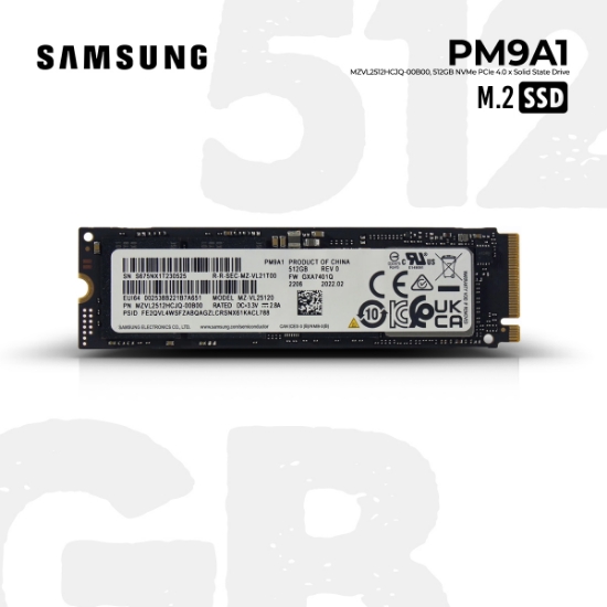 Picture of SSD SAMSUNG PM9A1 MZVL2512HCJQ-00B00 512GB M.2 PCIE GEN4