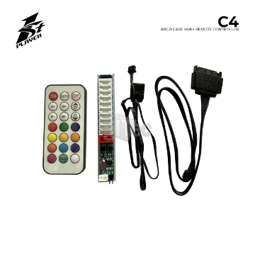 დეტალურის ჩვენება A-RGB კონტროლერი 1STPLAYER C4 3-PIN 12 A-RGB  HUB + REMOTE CONTROLLER  სურათი A-RGB კონტროლერი 1STPLAYER C4 3-PIN 12 A-RGB  HUB + REMOTE CONTROLLER