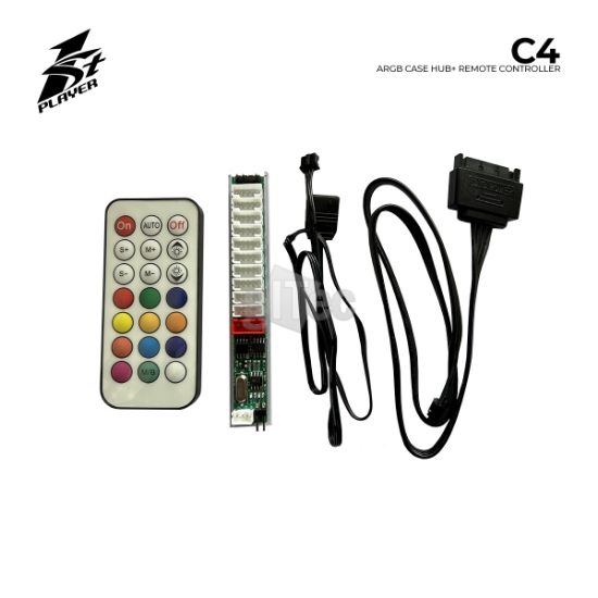 Picture of A-RGB Controller 1STPLAYER C4 3-PIN 12 A-RGB HUB + REMOTE CONTROLLER