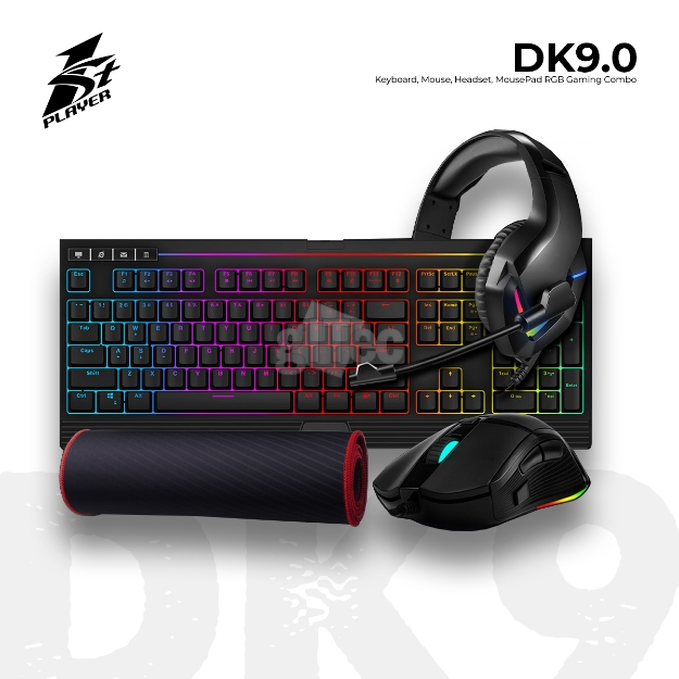 Picture of Gaming კომპლექტი 1STPLAYER DK9.0 Keyboard Mouse Headset Mousepad