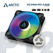 Picture of CASE FAN ARCTIC P12 PWM PST A-RGB ACFAN00231A BLACK