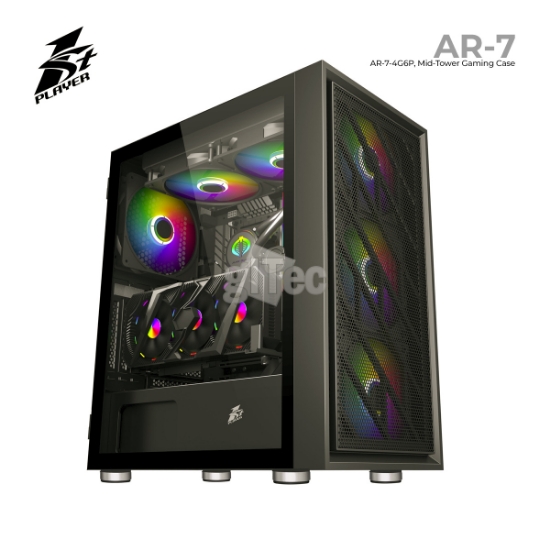 სურათი კომპიუტერი I5-12400F 16GB RGB DDR4  3600MHZ 512GB SSD M.2 1TB HDD SATAIII RTX 3060TI 8GB 256BIT