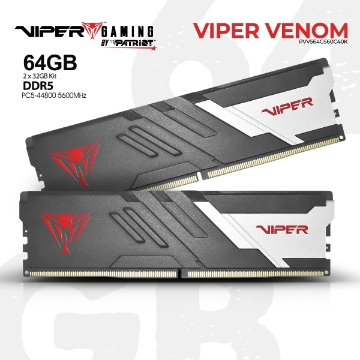 Show details for MEMORY PATRIOT VIPER VENOM PVV564G560C40K 64GB DDR5 5600MHZ Picture of MEMORY PATRIOT VIPER VENOM PVV564G560C40K 64GB DDR5 5600MHZ
