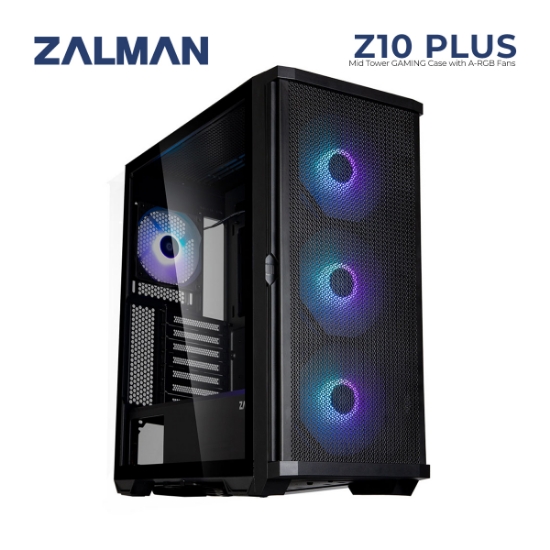 სურათი ქეისი ZALMAN Z10 PLUS MID TOWER BLACK