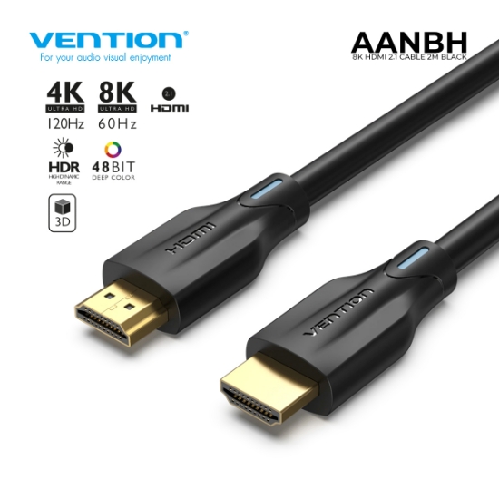სურათი 8K HDMI 2.1 კაბელი VENTION AANBH 2M BLACK