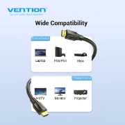 სურათი 8K HDMI 2.1 კაბელი VENTION AANBH 2M BLACK
